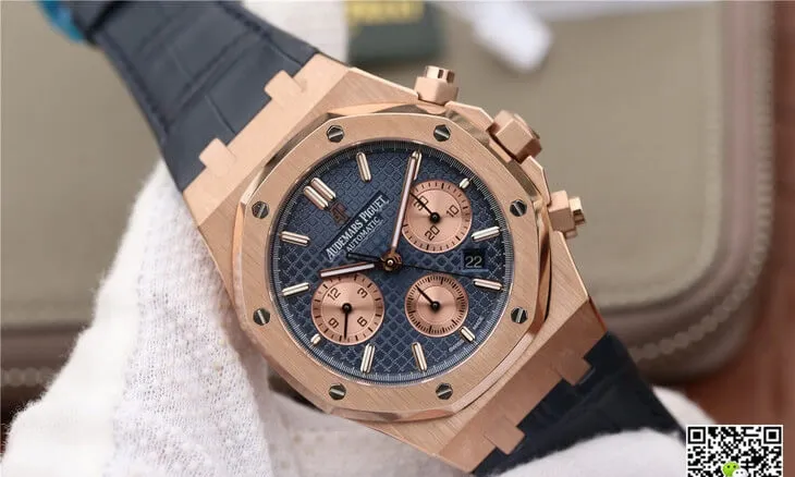 Audemars Piguet Royal Oak Chronograph 26331OR.OO.D315CR.01 OM Factory 1:1 Best Edition Replica Watch Blue Strap